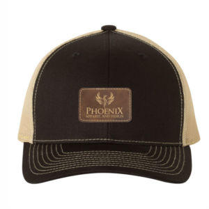 R112 Richardson Trucker Snapback Cap -Black / Vegas Gold