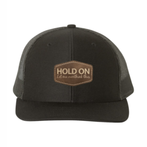 R112 Richardson Trucker Snapback Cap -Black