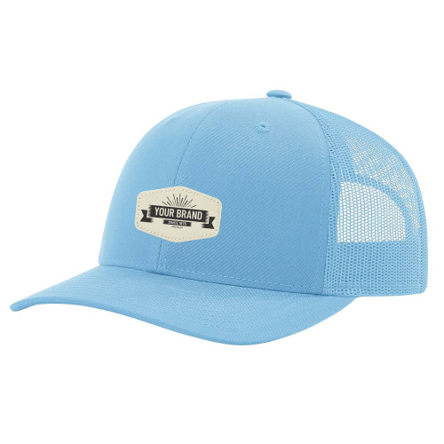 R112 Richardson Trucker Snapback Cap -Columbia Blue