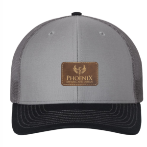 R112 Richardson Trucker Snapback Cap -Gray / Charcoal / Navy
