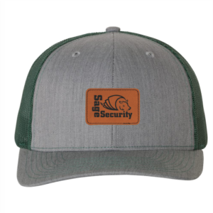 R112 Richardson Trucker Snapback Cap -Heather Gray / Dark Green