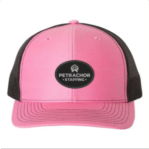 R112 Richardson Trucker Snapback Cap -Hot Pink / Black