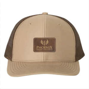 R112 Richardson Trucker Snapback Cap -Khaki / Coffee