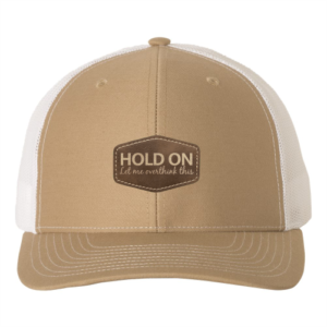 R112 Richardson Trucker Snapback Cap -Khaki / White
