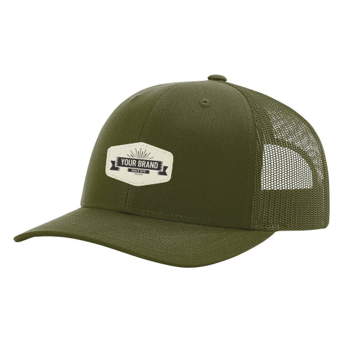 R112 Richardson Trucker Snapback Cap -Loden