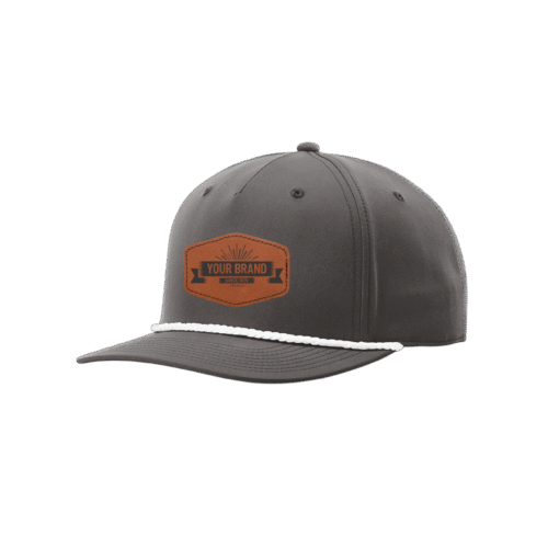 R258 Richardson® Performance Dark Gray Cap W/White Rope