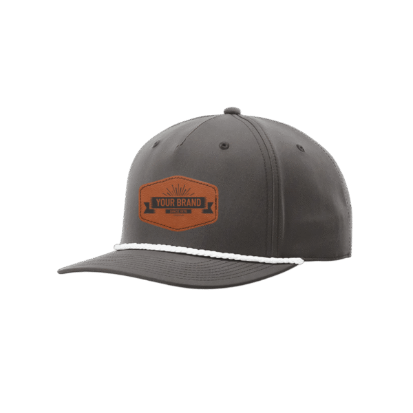 R258 Richardson® Performance Dark Gray Cap W/White Rope