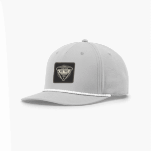 R258 Richardson® Performance Light Gray Cap W/White Rope