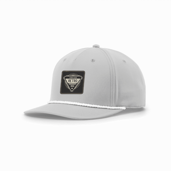 R258 Richardson® Performance Light Gray Cap W/White Rope