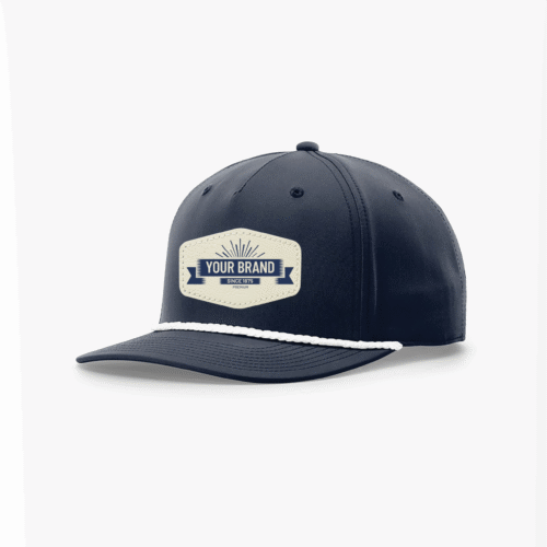 R258 Richardson® Performance Navy Cap W/White Rope