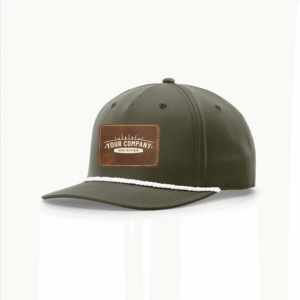 R258 Richardson® Performance Olive Green Cap W/White Rope