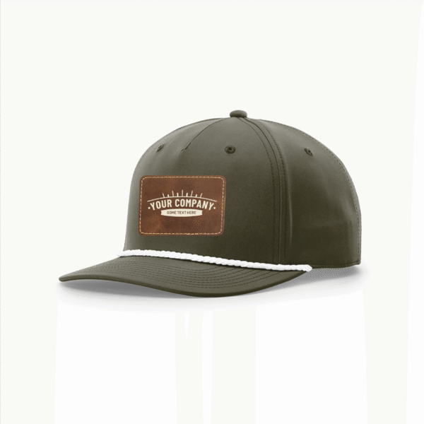 R258 Richardson® Performance Olive Green Cap W/White Rope
