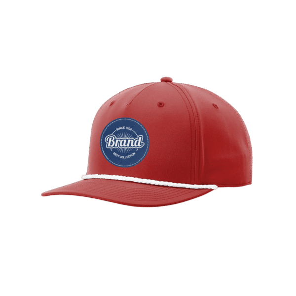R258 Richardson® Performance Red Cap W/White Rope