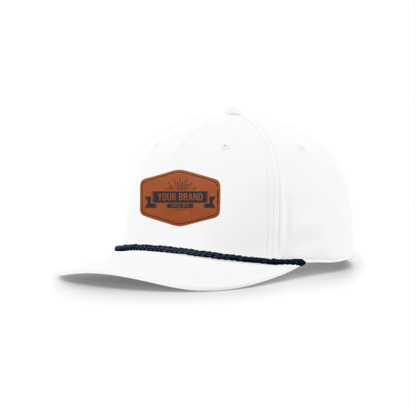 R258 Richardson® Performance White Cap W/Navy Rope