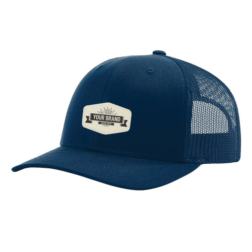 R112 Richardson Trucker Snapback Cap-Navy